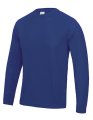 Heren Sportshirt Lange Mouw AWDis JC002 Royal Blue